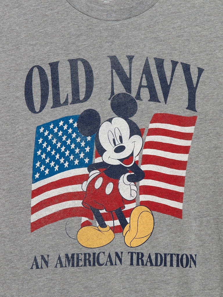 Old Navy x Disney Mickey Mouse Logo-Graphic T-Shirt for Adults