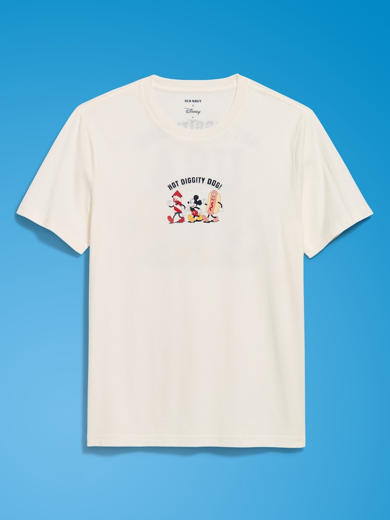 Old Navy x Disney Mickey Mouse Logo-Graphic T-Shirt for Adults