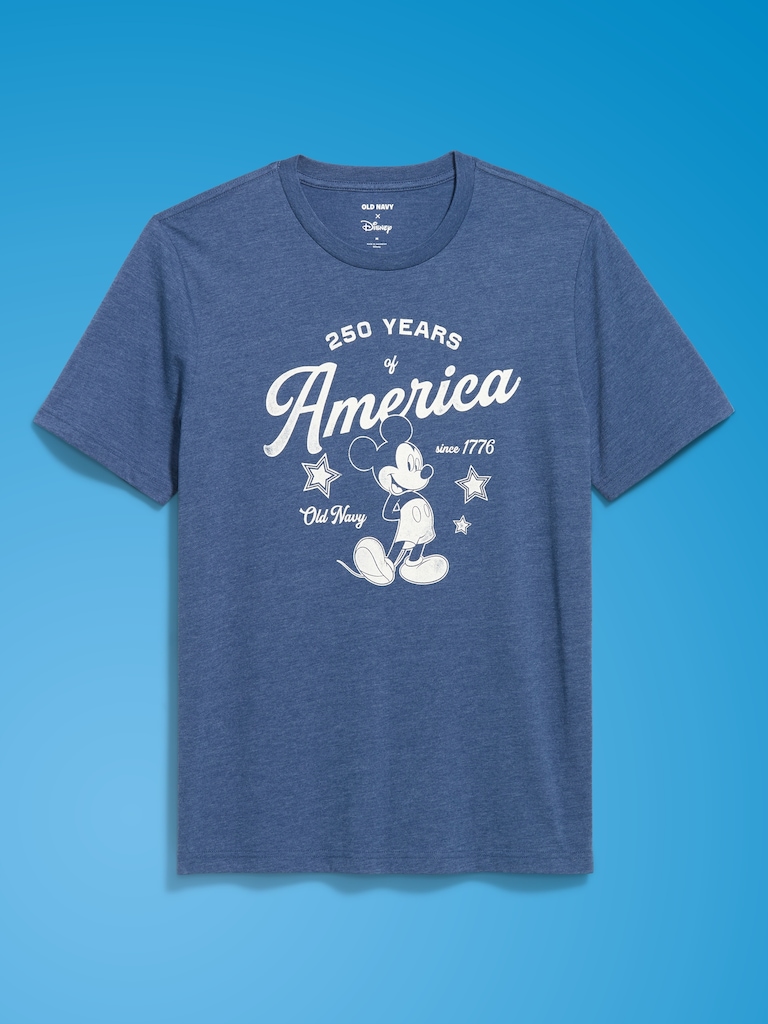 Old Navy x Disney Mickey Mouse Logo-Graphic T-Shirt for Adults