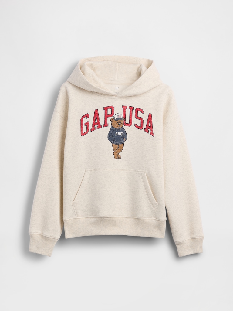 Kids VintageSoft Relaxed Brannan Bear Logo Hoodie