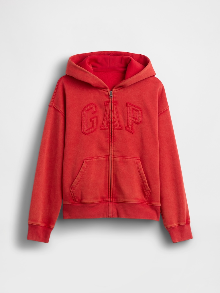 Kids VintageSoft Relaxed Logo Zip Hoodie