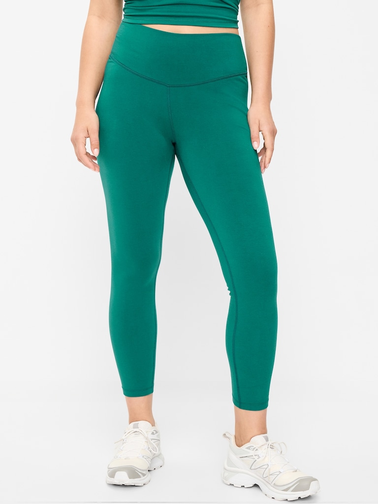 High-Waisted PowerChill 7/8 Cotton Leggings