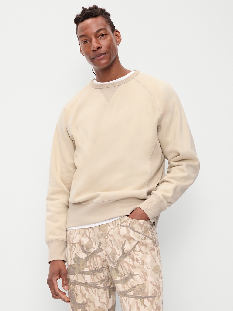 Oversized Heavyweight Crew-Neck Sweatshirt
