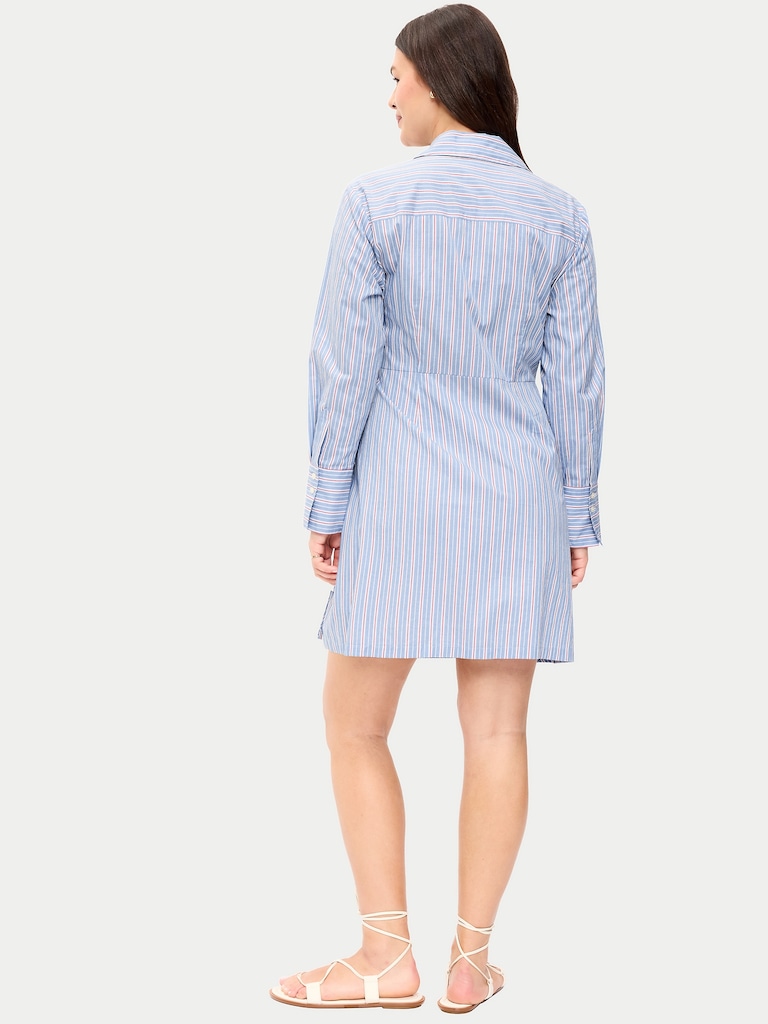 Wrap Mini Shirt Dress