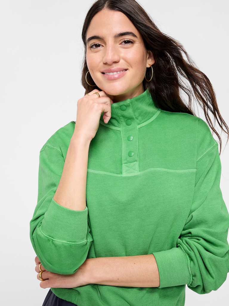 SoComfy Funnel-Neck Sweatshirt