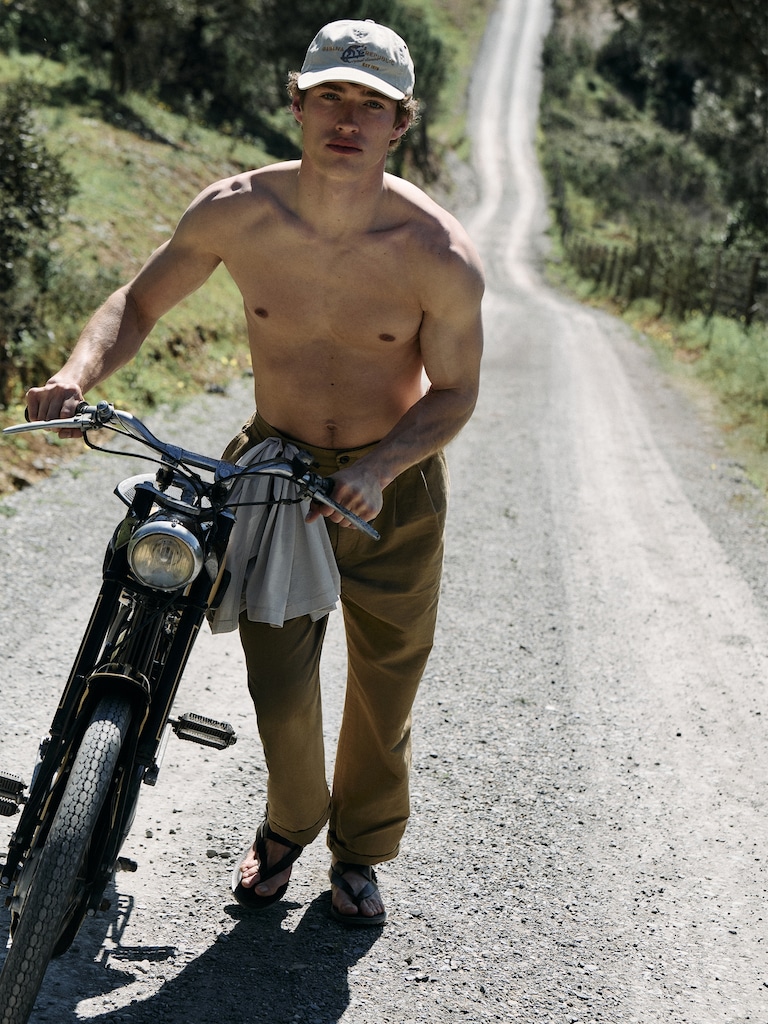 Archive Reissue Pleated Italian Linen-Cotton Pant