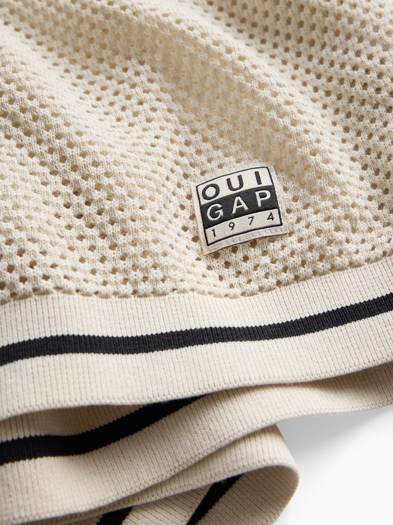 OuiGap Mesh Polo Sweater