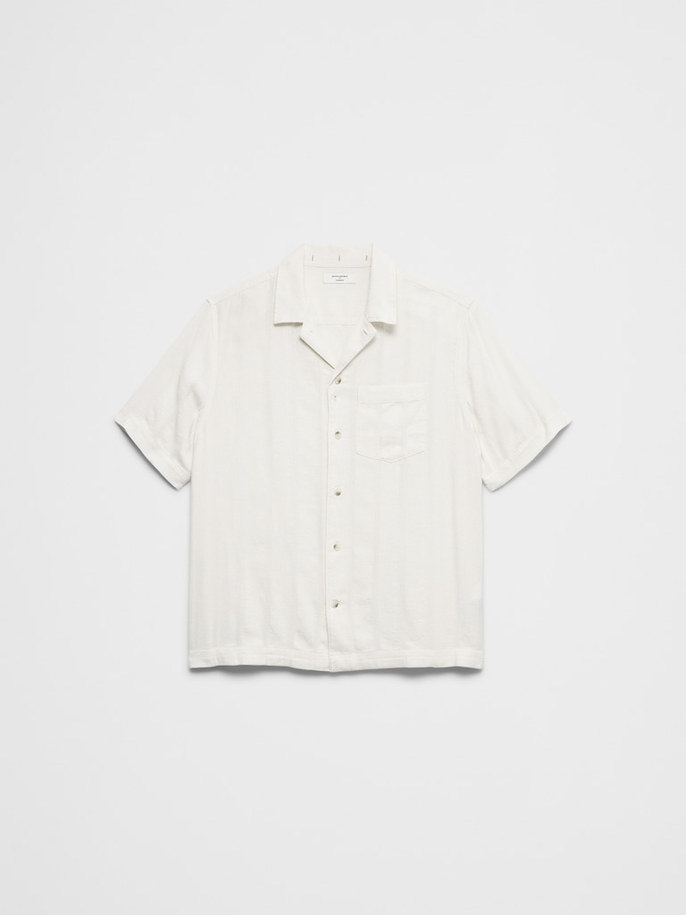 Standard-Fit Seersucker Resort Shirt