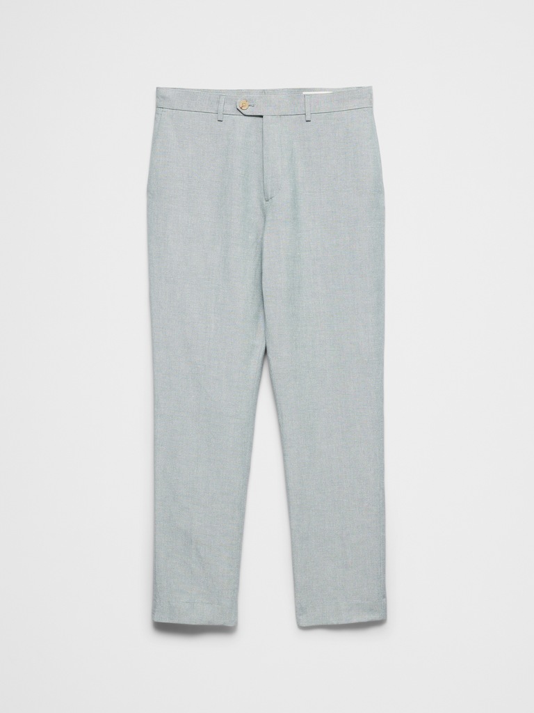 Linen-Blend Suit Trouser