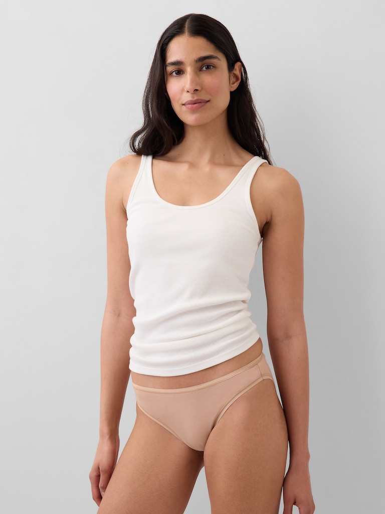 Caleçon bikini en coton biologique extensible (paquet de 3)