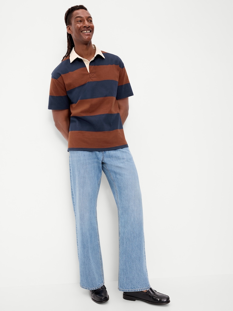 Striped Rugby Polo