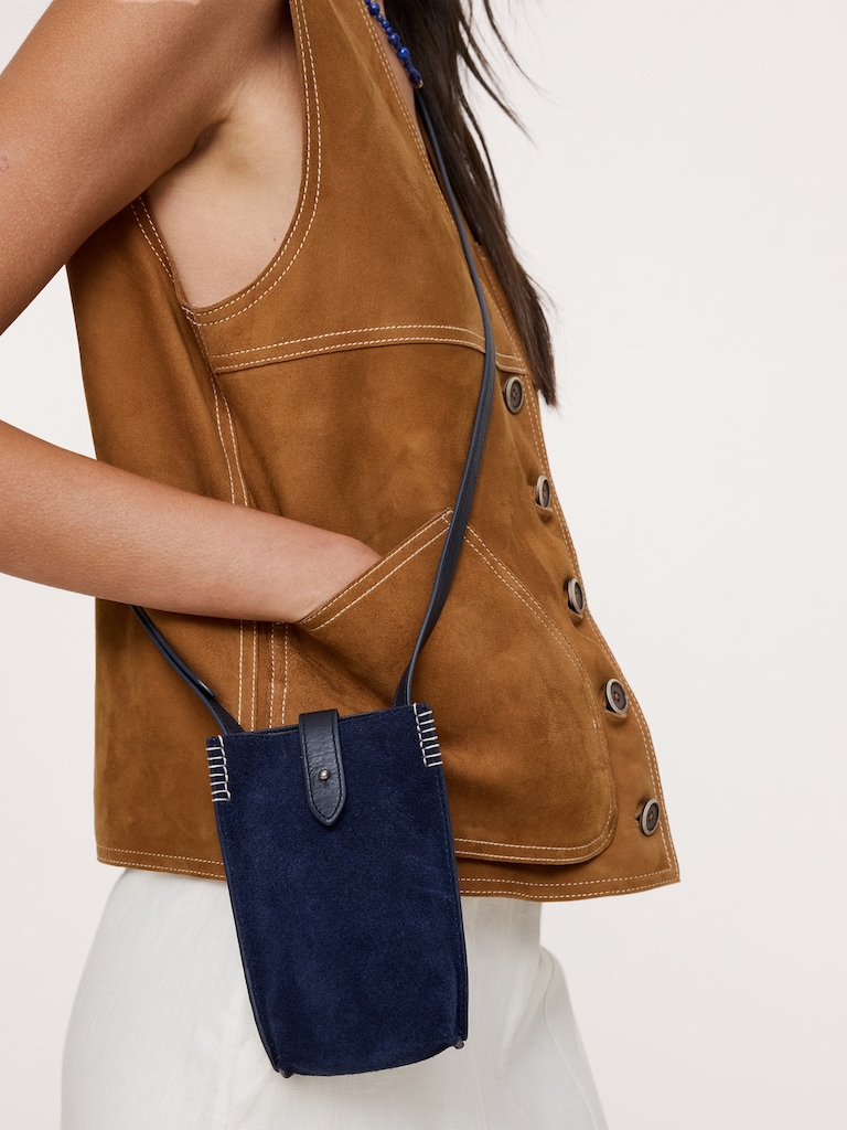 Italian Leather Crossbody Pouch