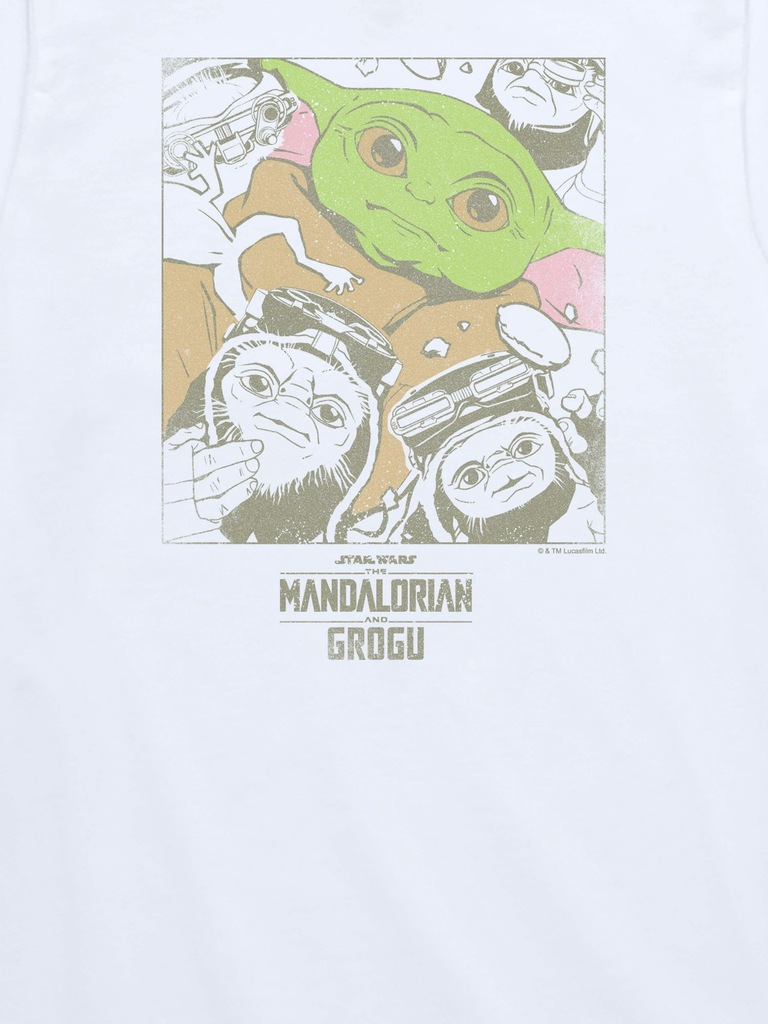 Kids Star Wars Grogu And Friends Graphic T-Shirt