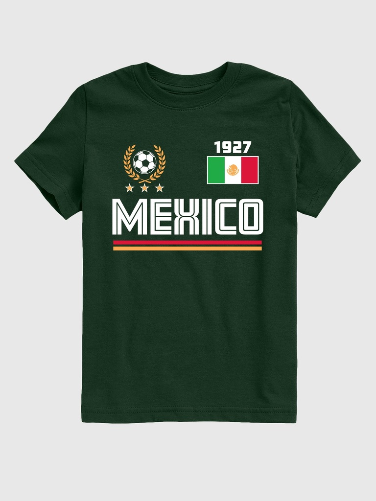 Kids Mexico Soccer Jersey Graphic T-Shirt