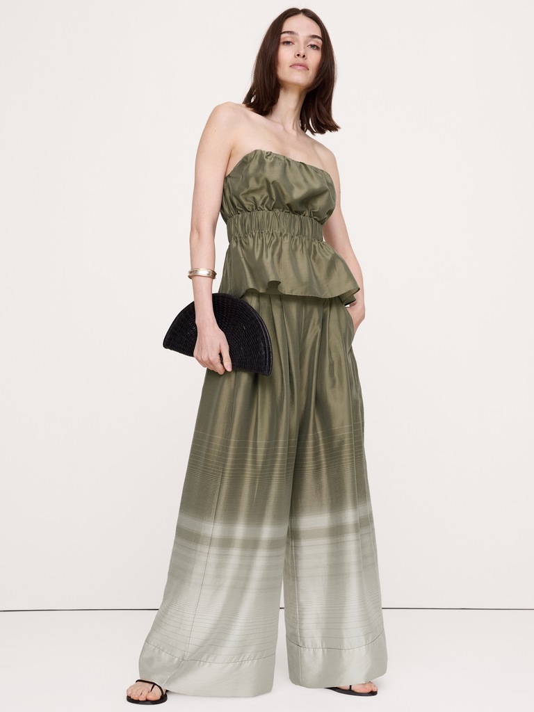 High-Rise Wide-Leg TENCEL™-Nylon Palazzo Pant
