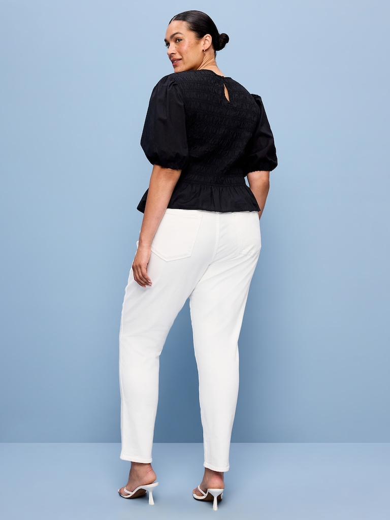 High-Waisted Vintage Slim Jeans