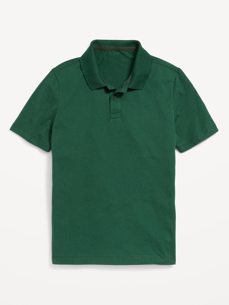 School Uniform Jersey Polo Shirt for Boys