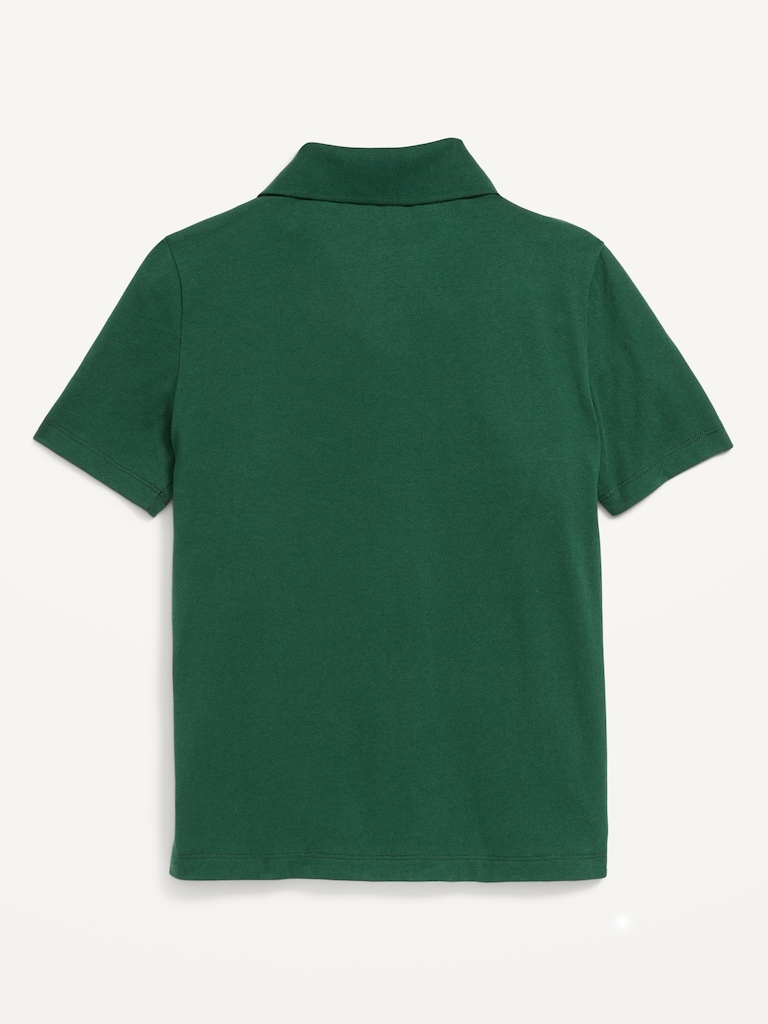 School Uniform Jersey Polo Shirt for Boys
