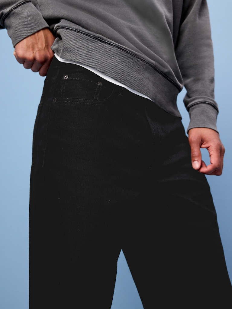 Structured Loose Non-Stretch Jeans