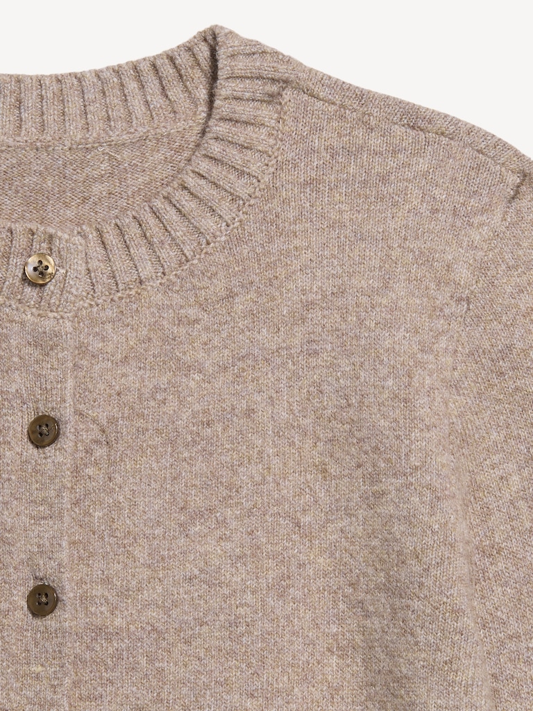 SoSoft Cropped Crew-Neck Cardigan