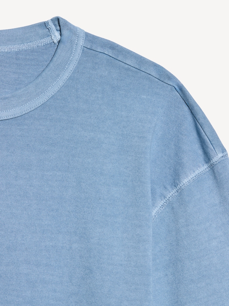 Garment-Dyed Heavyweight Cropped T-Shirt