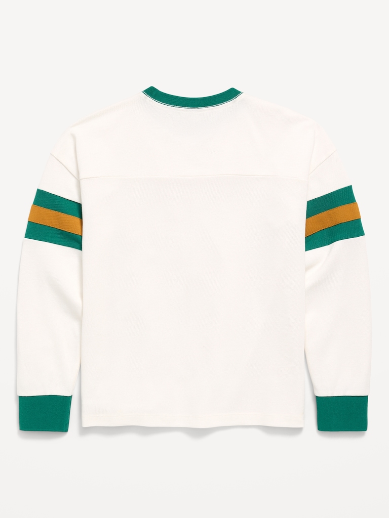 Oversized Long-Sleeve Graphic T-Shirt for Boys
