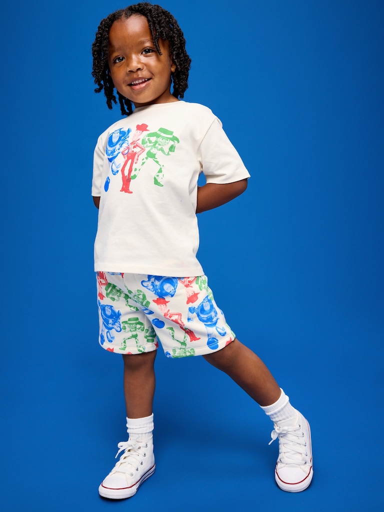 Old Navy x Pixar Toy Story Oversized Graphic T-Shirt and Shorts Set for Toddler Boys