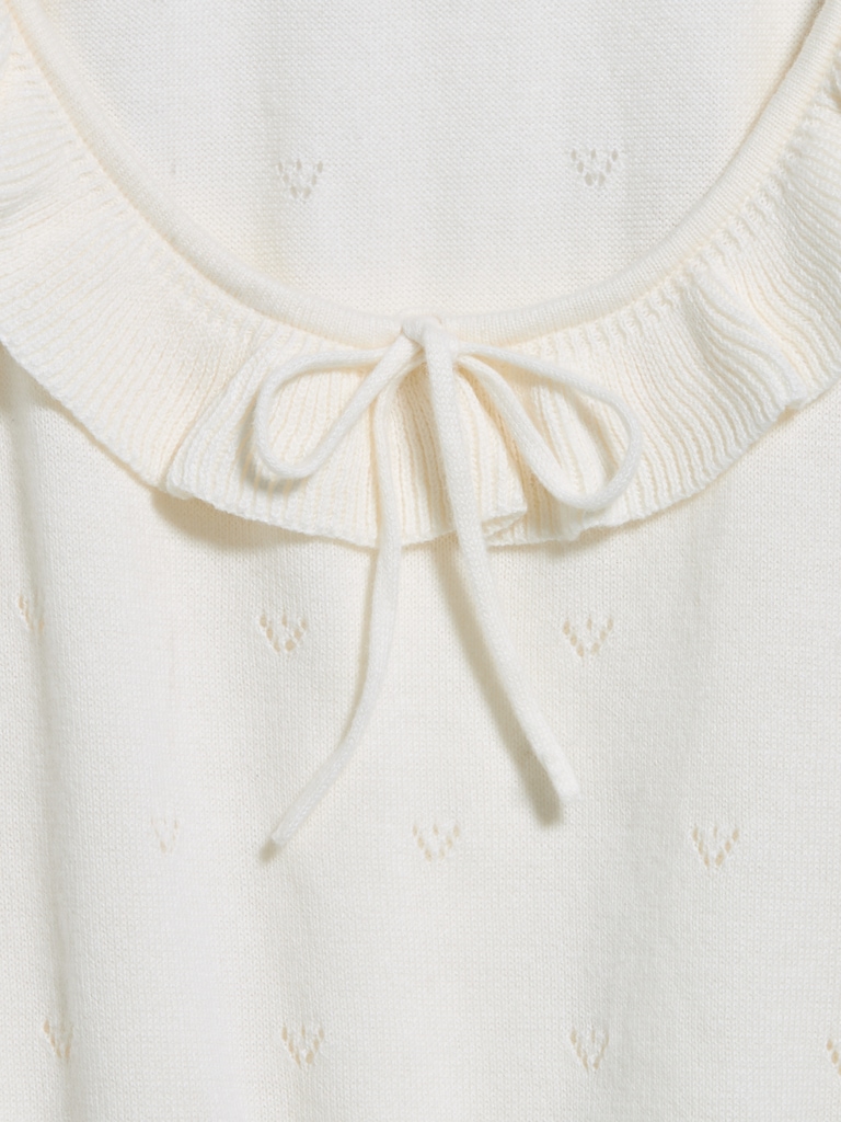 SoSoft Cotton Tie-Front Pointelle Tank Top