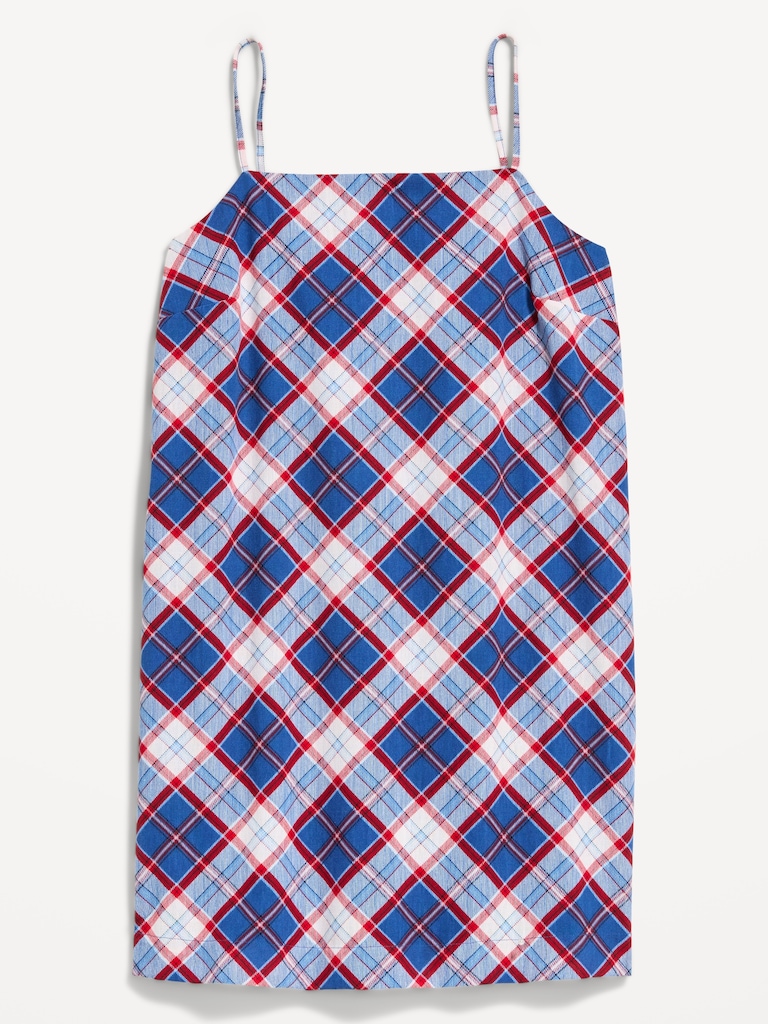 Robe droite courte à bretelles