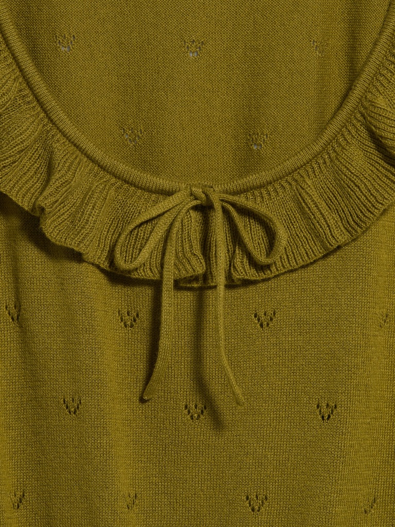 SoSoft Cotton Tie-Front Pointelle Tank Top