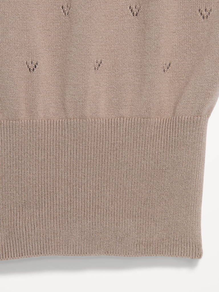 SoSoft Cotton Tie-Front Pointelle Tank Top