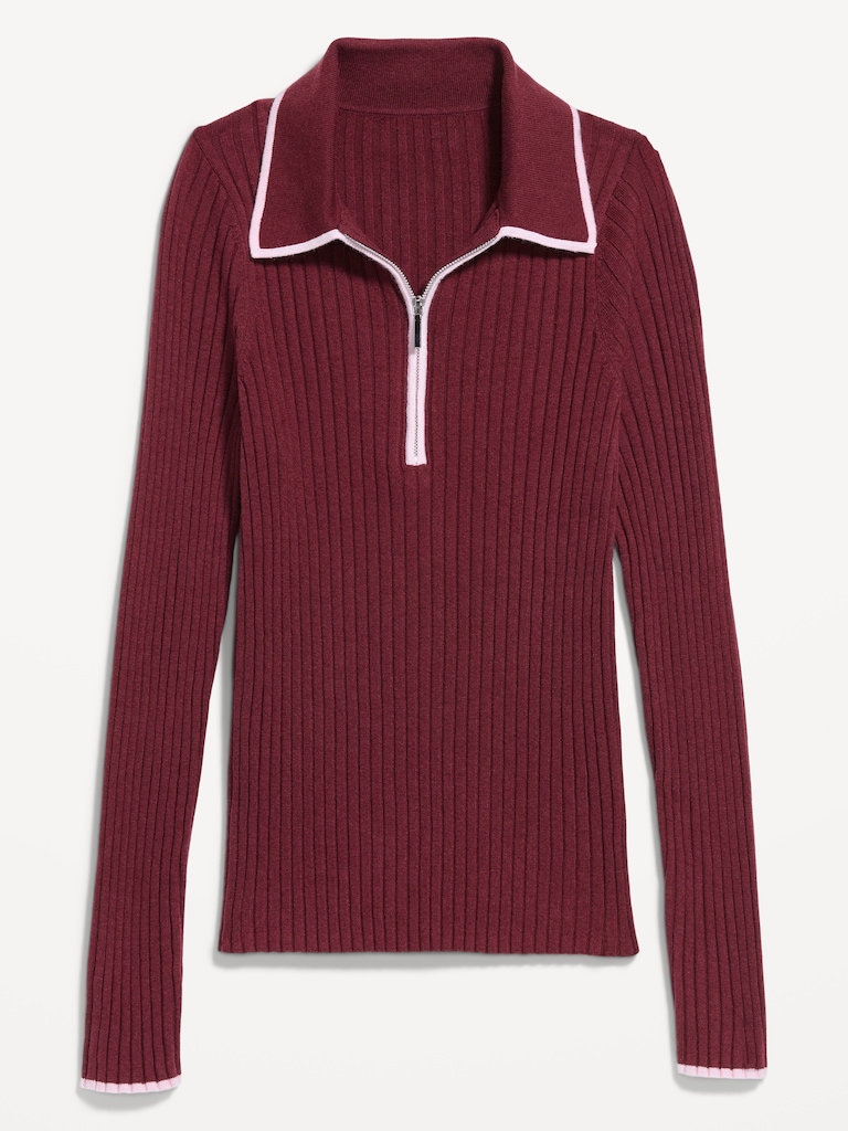 Long-Sleeve Half-Zip Top