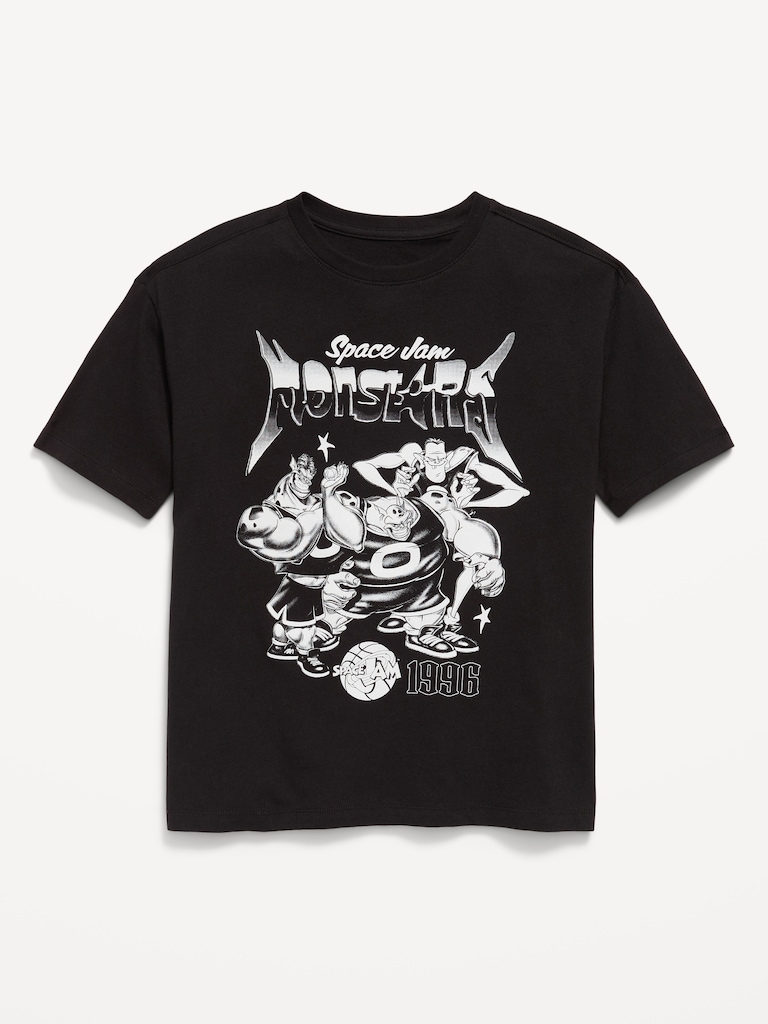 Space Jam™ Oversized Gender-Neutral Graphic T-Shirt for Kids