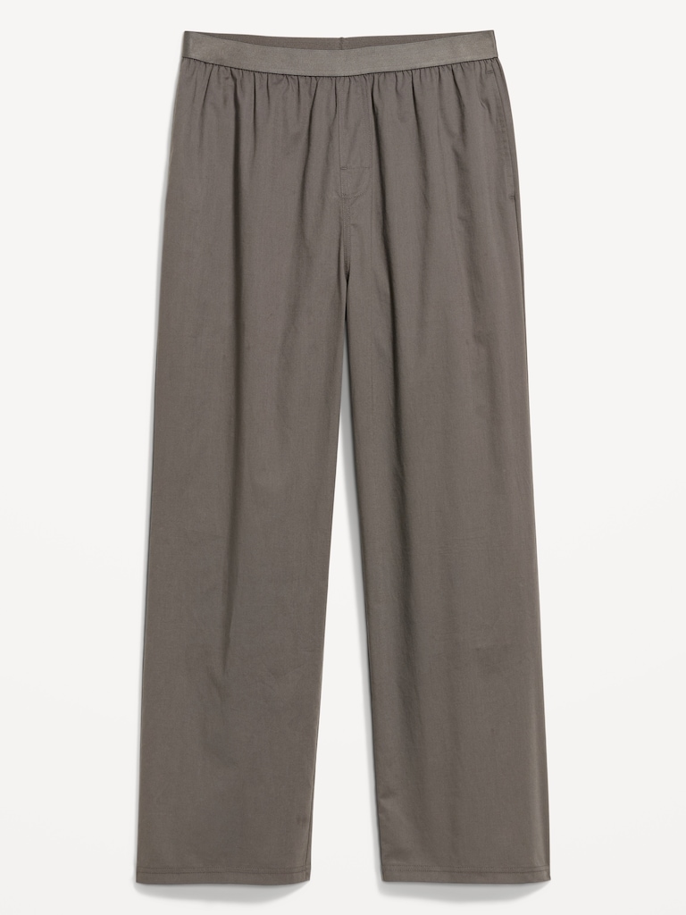 Elastic-Waist Poplin Pajama Pant