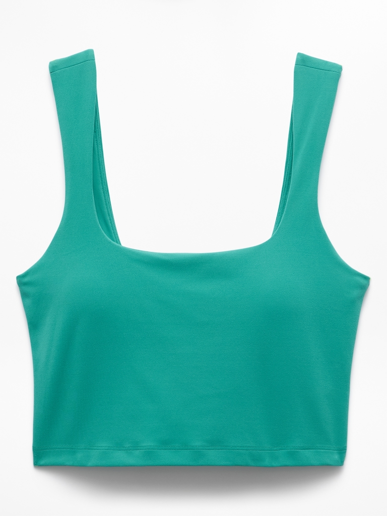 Transcend Square Neck Crop Sports Bra A-C