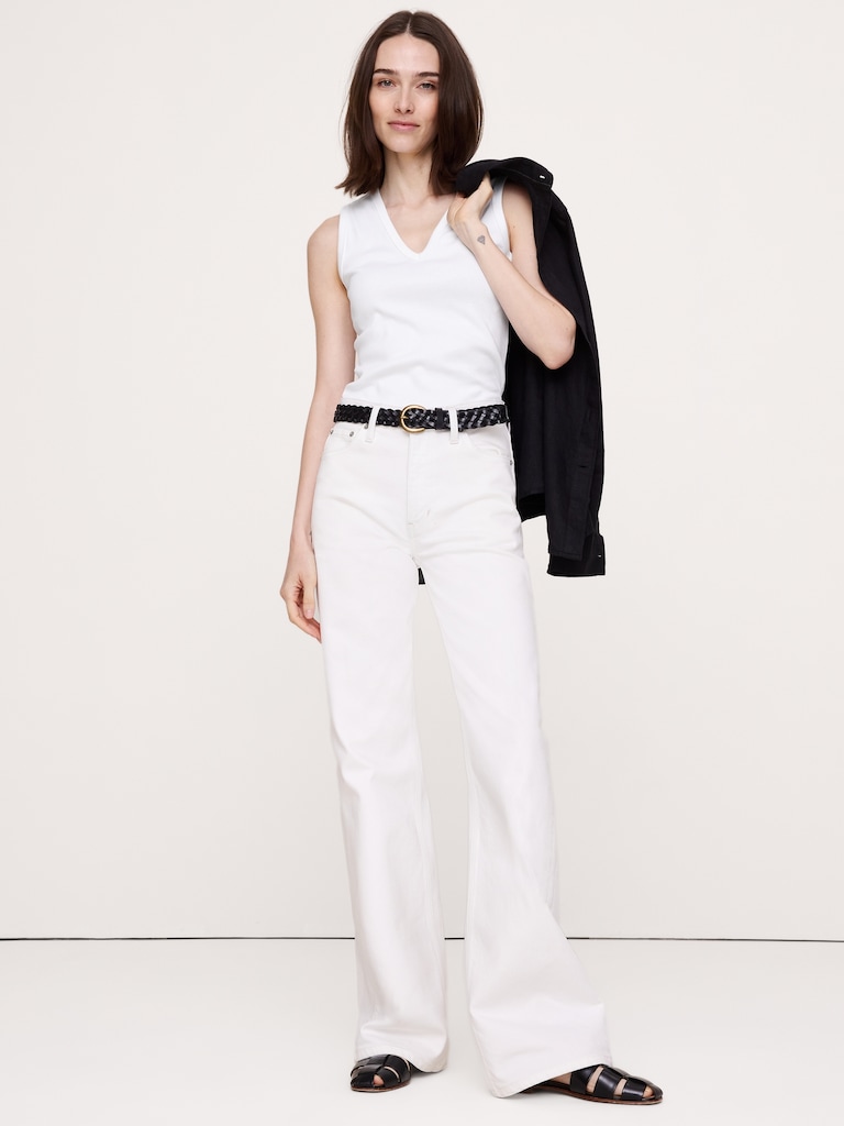 Minimalist Cotton V-Neck Tank