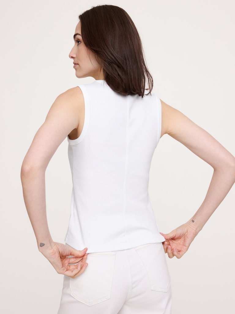 Minimalist Cotton V-Neck Tank