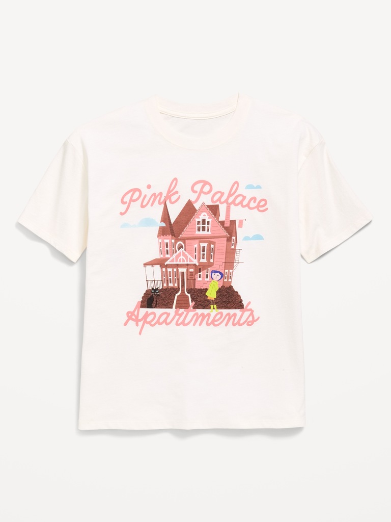 T-shirt surdimensionné à imprimé Coraline™ pour fille