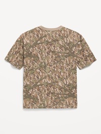 Oversized Short-Sleeve Pocket T-Shirt for Boys
