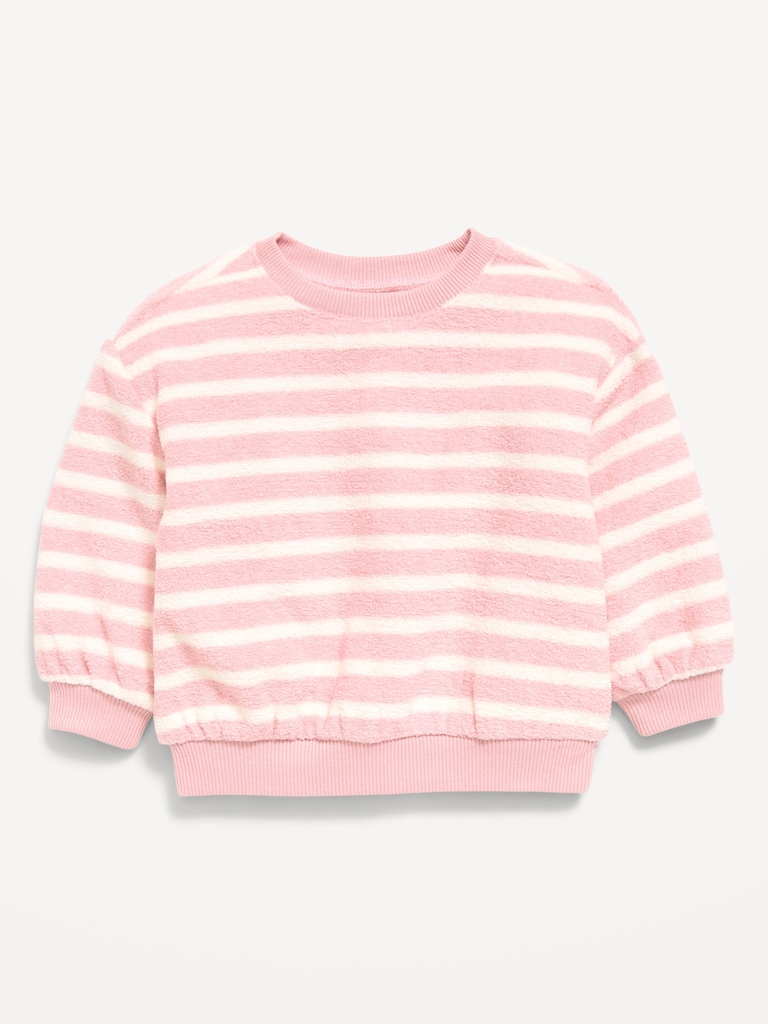 Striped Crew-Neck Sweatshirt for Baby