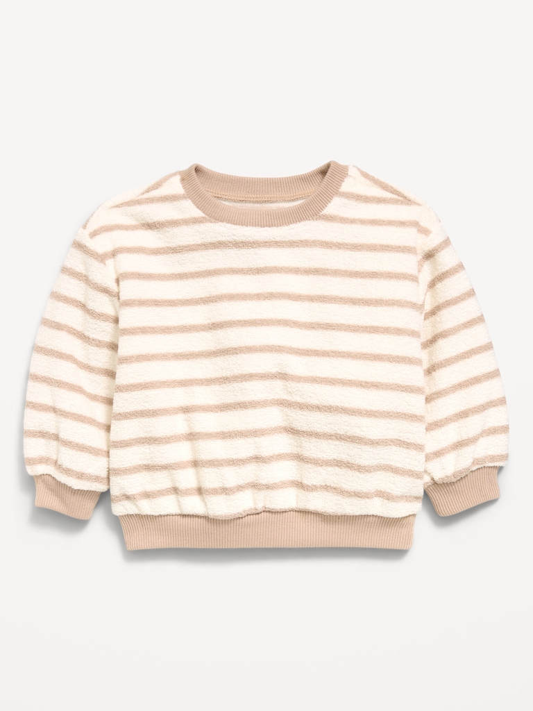 Striped Crew-Neck Sweatshirt for Baby