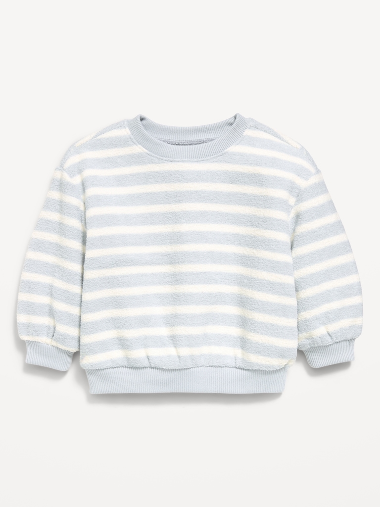 Striped Crew-Neck Sweatshirt for Baby