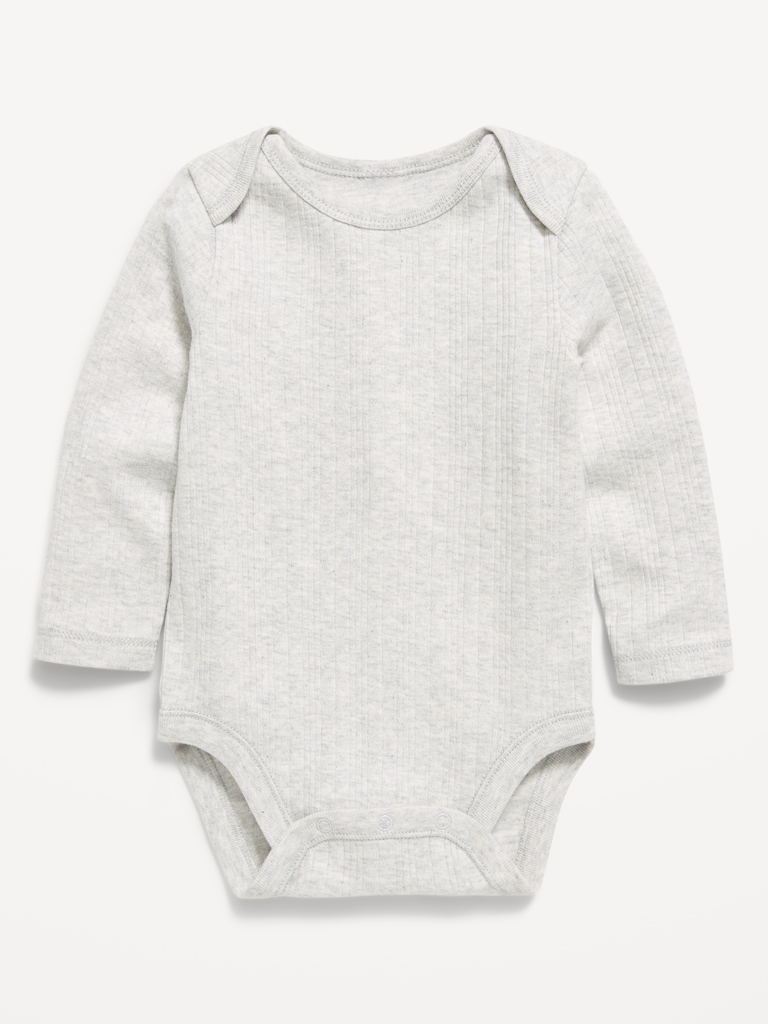 Long-Sleeve Ribbed Bodysuit for Baby