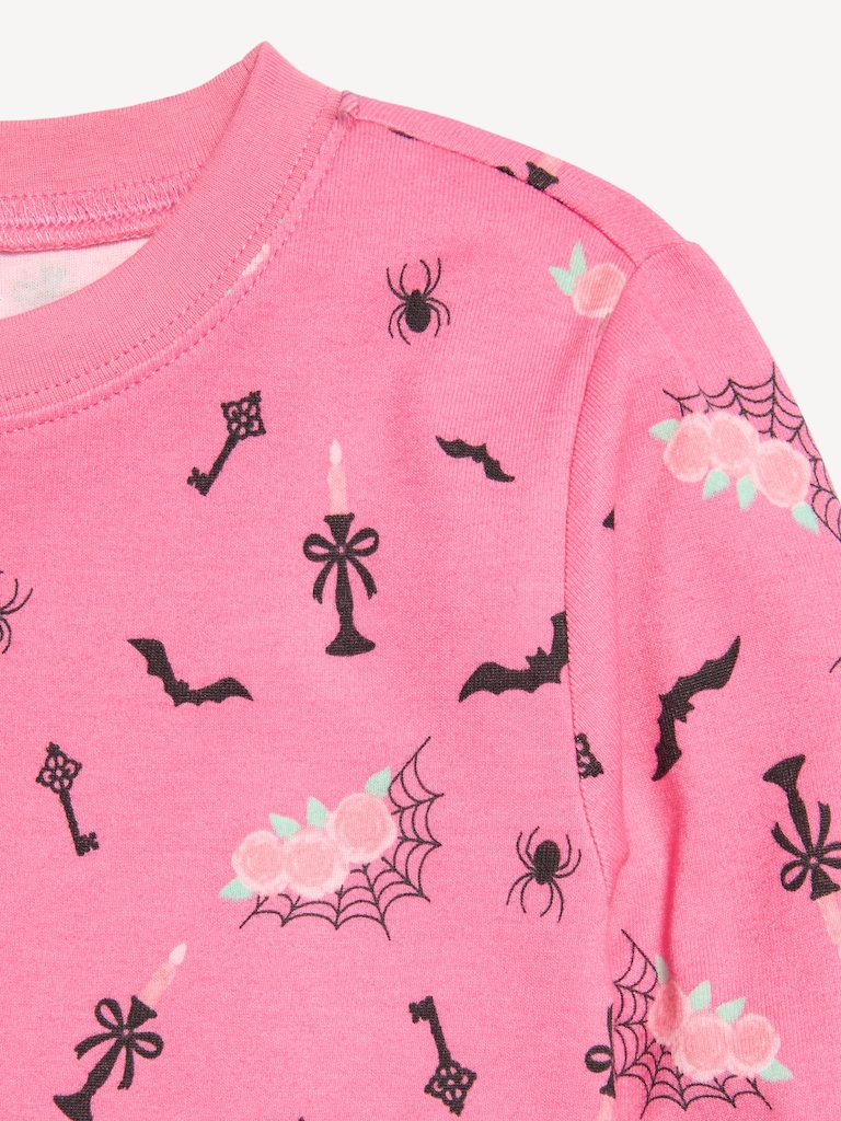 Pyjama ajusté à motif et à imprimé pour fille