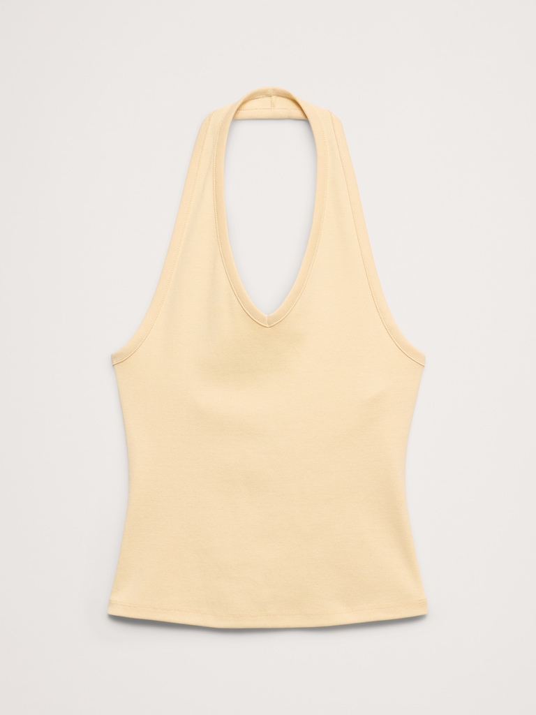 Minimalist Cotton Halter Tank