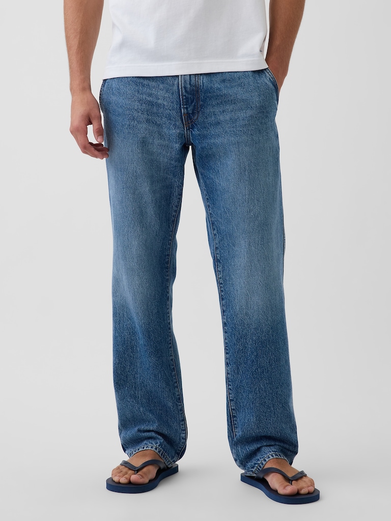 Get Blue Relaxed Straight Trouser Jeans