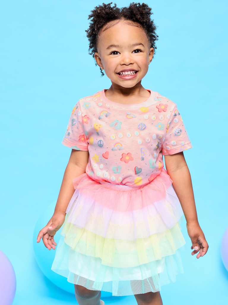 Short-Sleeve Birthday Graphic T-Shirt for Toddler Girls