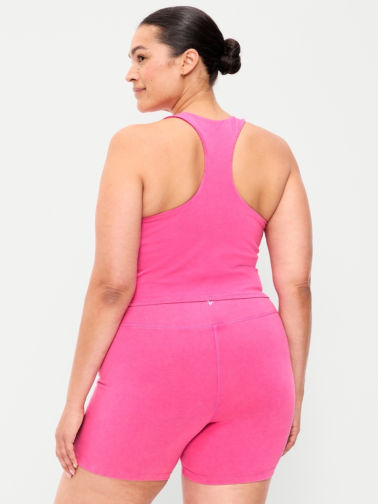 Medium Support PowerSoft High-Neck Racerback Sports Bra