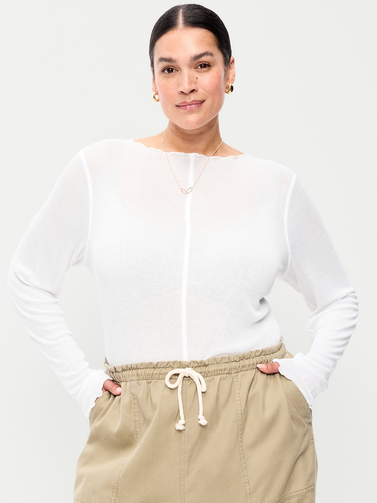 Lettuce-Edge Tissue T-Shirt
