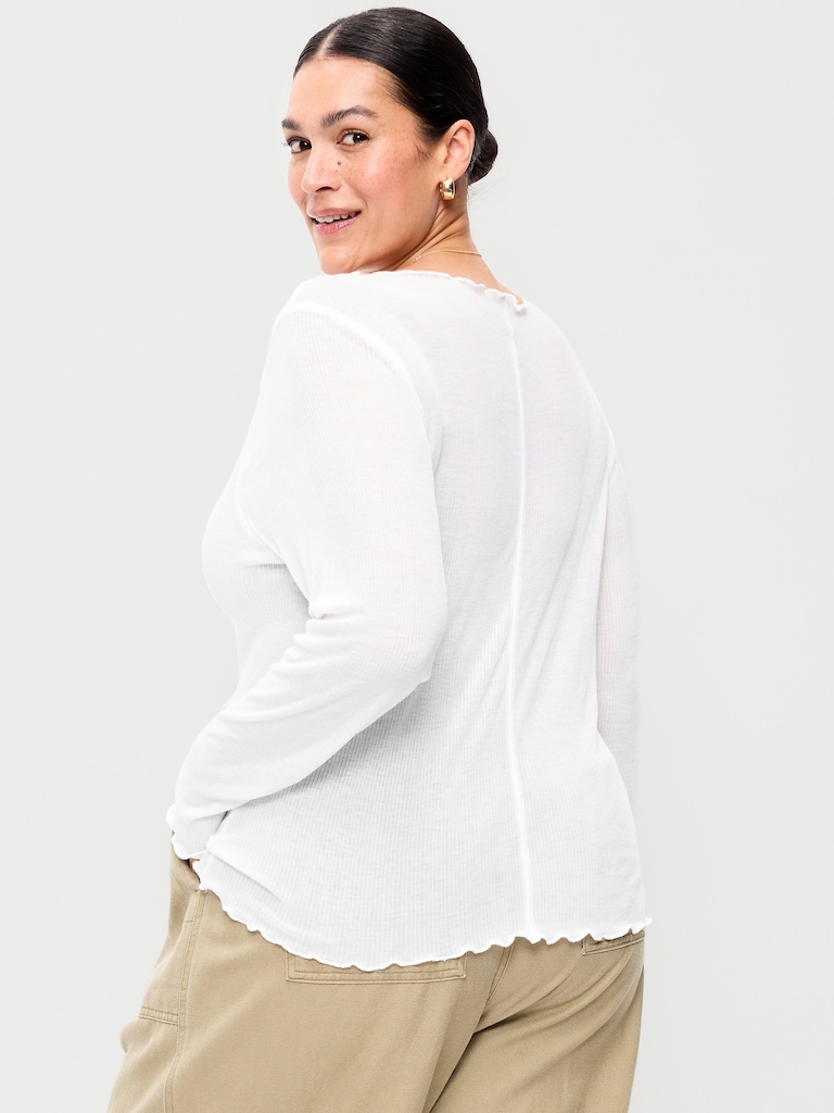 Lettuce-Edge Tissue T-Shirt